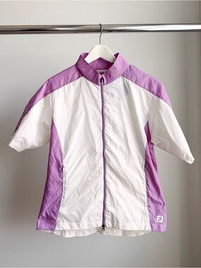 NWT FootJoy Women’s SS Full-Zip Golf Windbreaker Medium READ